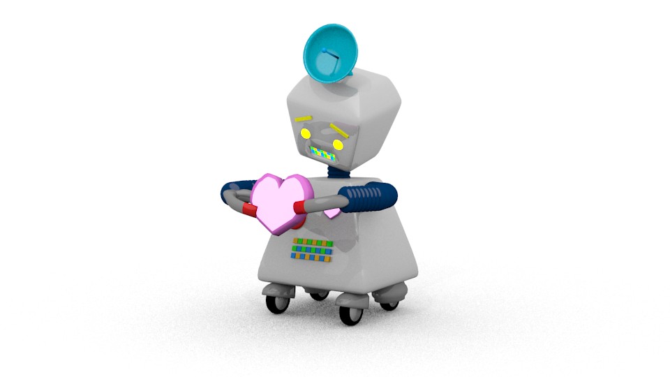 Cute little robot (rigged) preview image 1